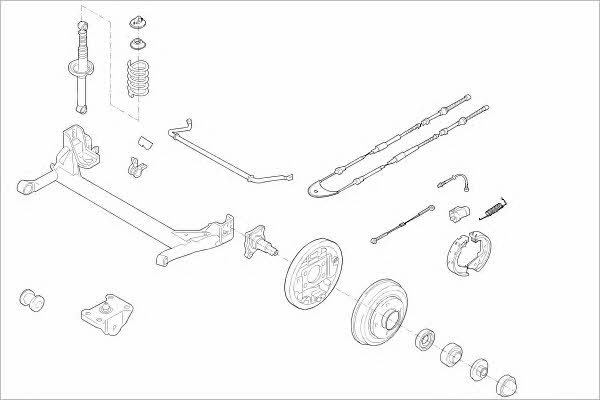 FORD03900R Delphi Подвеска колеса