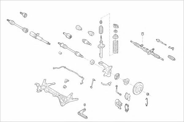 FORD05177F Delphi Подвеска колеса