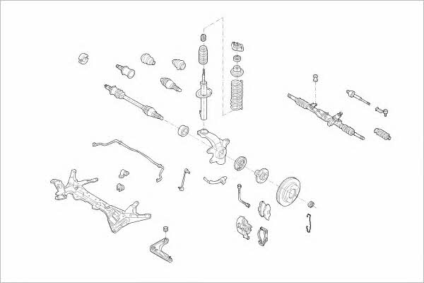 FORD05185F Delphi Подвеска колеса