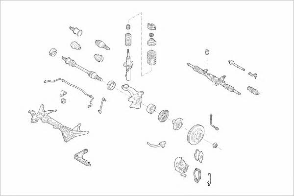  FORD-12385-F Підвіска колеса FORD12385F: Купити в Україні - Добра ціна на EXIST.UA!