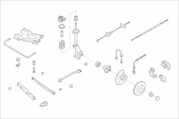 FORD15439R Delphi Подвеска колеса