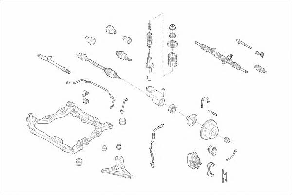 FORD03918F Delphi Подвеска колеса