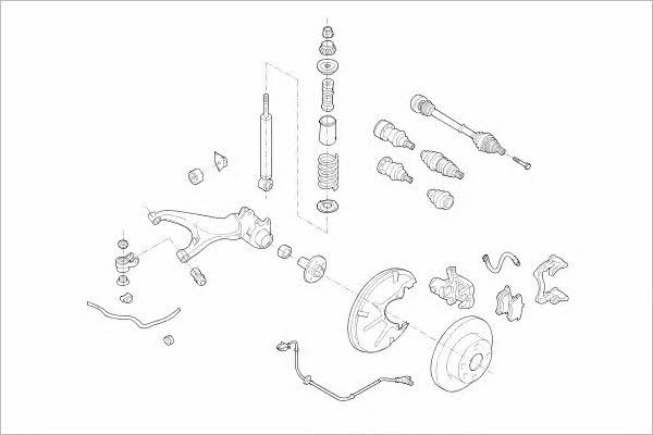 VW03924R Delphi Подвеска колеса