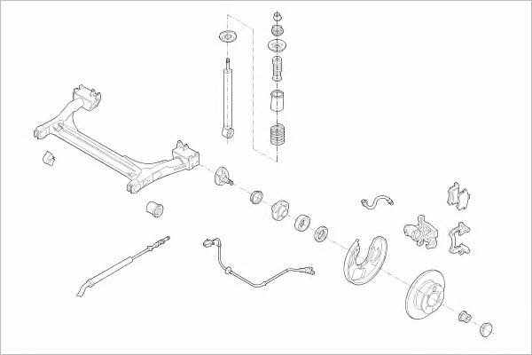 VW05279R Delphi Подвеска колеса