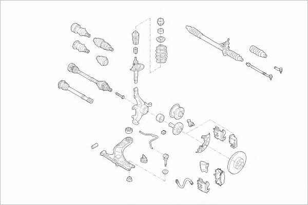 VW05721F Delphi Подвеска колеса