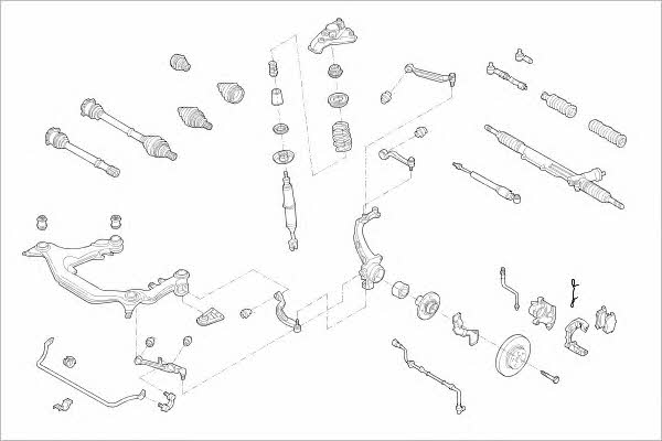 VW09035F Delphi Подвеска колеса