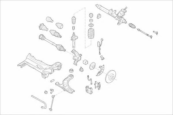 VW09511F Delphi Подвеска колеса