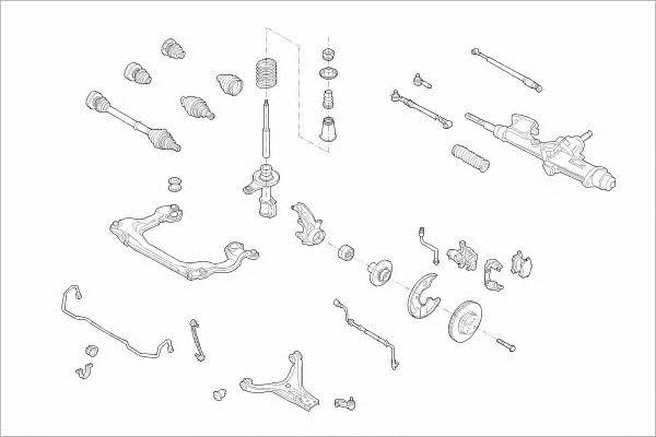 AUDI04667F Delphi Подвеска колеса