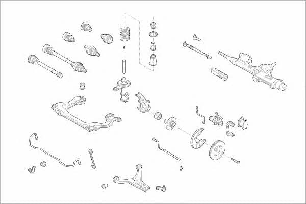 Delphi AUDI-04668-F Подвеска колеса AUDI04668F: Купить в Украине - Отличная цена на EXIST.UA! AUDI04668F Delphi Подвеска колеса