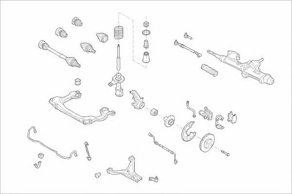 Delphi AUDI-04671-F Подвеска колеса AUDI04671F: Купить в Украине - Отличная цена на EXIST.UA! AUDI04671F Delphi Подвеска колеса