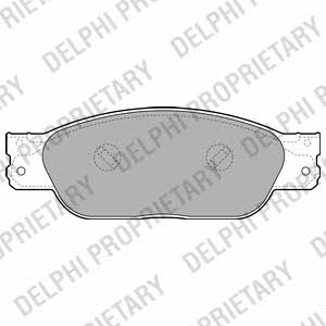 LP2020 Delphi Тормозные колодки дисковые, комплект