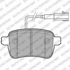 Delphi LP2222 Тормозные колодки дисковые, комплект LP2222: Отличная цена - Купить в Украине на EXIST.UA! LP2222 Delphi Тормозные колодки дисковые, комплект