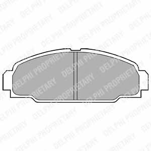 Тормозные колодки дисковые, комплект Delphi LP607