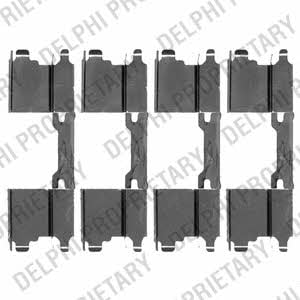 Delphi LX0502 Комплект монтажний гальмівних колодок LX0502: Купити в Україні - Добра ціна на EXIST.UA!