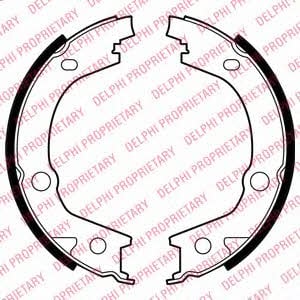 LS2001 Delphi Колодки тормозные стояночного тормоза