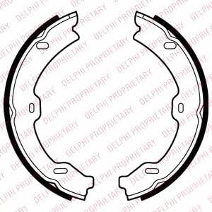 LS2040 Delphi Колодки тормозные стояночного тормоза
