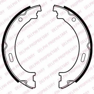 LS2041 Delphi Колодки тормозные стояночного тормоза