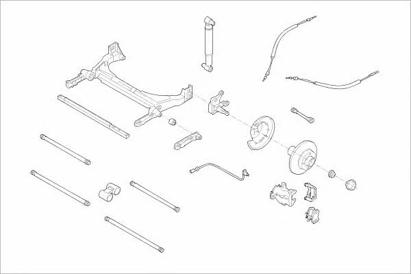 RENA16231R Delphi Подвеска колеса