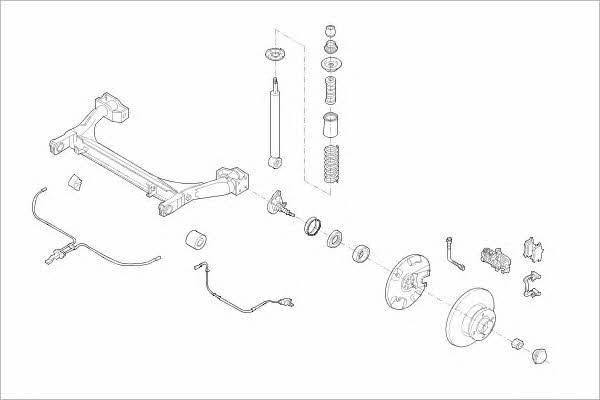 SEAT07897R Delphi Подвеска колеса