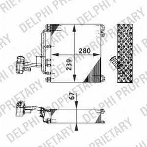 Delphi TSP0525185 Випарювач кондиціонеру TSP0525185: Купити в Україні - Добра ціна на EXIST.UA!