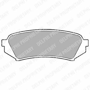 LP1438 Delphi Тормозные колодки дисковые, комплект
