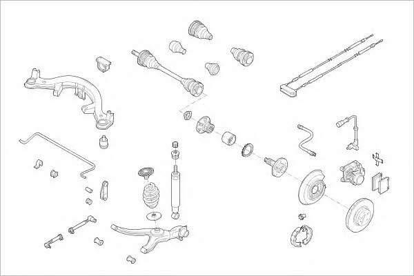 OPEL01235R Delphi Подвеска колеса
