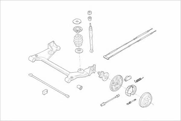 OPEL01808R Delphi Подвеска колеса