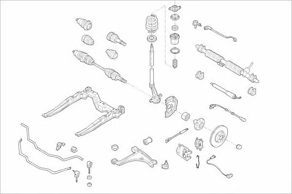 OPEL01828F Delphi Подвеска колеса