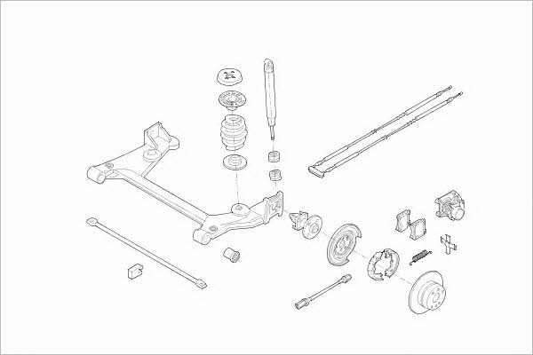 OPEL01831R Delphi Подвеска колеса