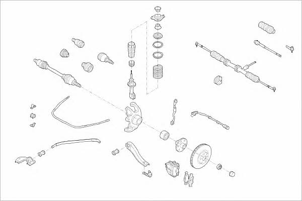 OPEL04076F Delphi Подвеска колеса