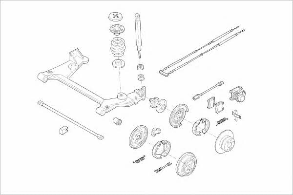 OPEL04093R Delphi Подвеска колеса
