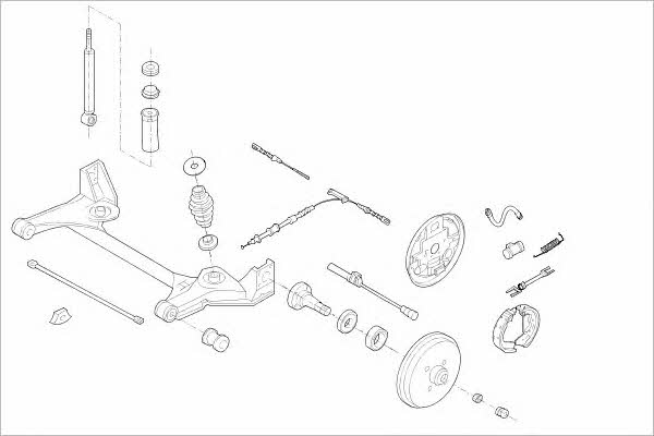 OPEL05535R Delphi Подвеска колеса