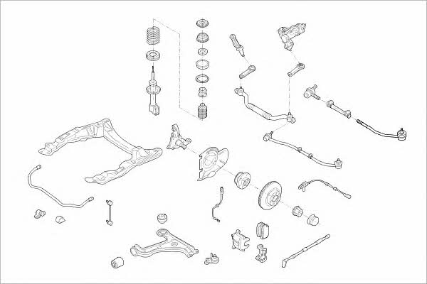 OPEL09008F Delphi Подвеска колеса