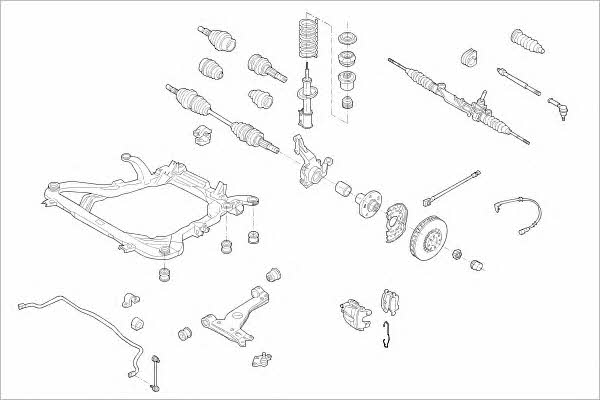  OPEL-15306-F Підвіска колеса OPEL15306F: Купити в Україні - Добра ціна на EXIST.UA!