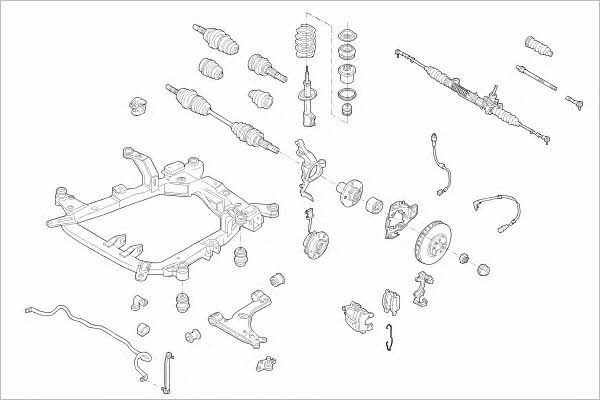 OPEL15342F Delphi Підвіска колеса