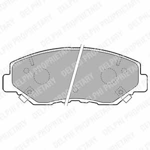 Delphi LP1806 Тормозные колодки дисковые, комплект LP1806: Отличная цена - Купить в Украине на EXIST.UA! LP1806 Delphi Тормозные колодки дисковые, комплект