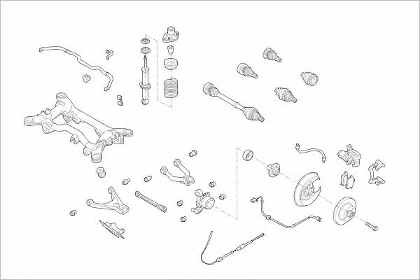 VW15533R Delphi Подвеска колеса