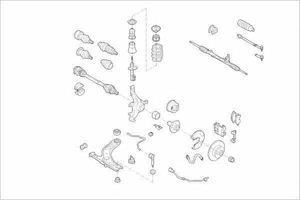 VW01656F Delphi Подвеска колеса