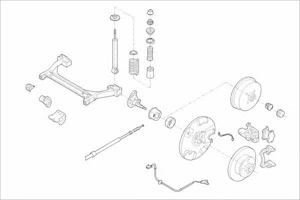 VW01656R Delphi Подвеска колеса