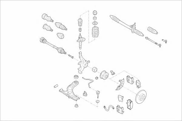 VW01873F Delphi Подвеска колеса