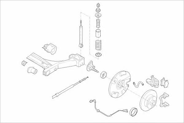 VW01874R Delphi Подвеска колеса