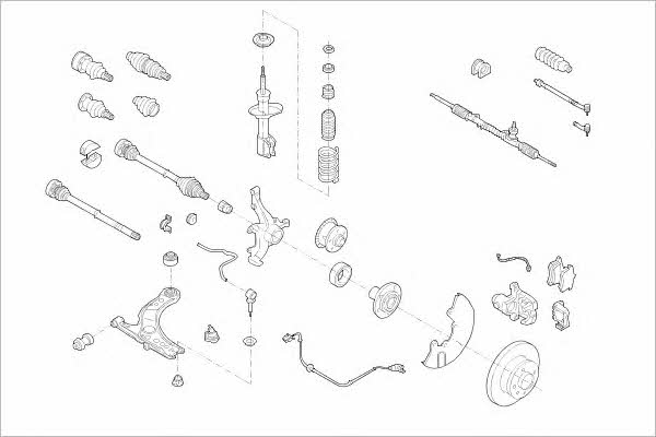 VW01914F Delphi Подвеска колеса