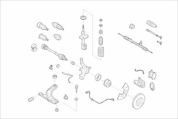 VW01917F Delphi Подвеска колеса