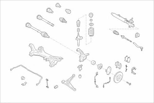VW04683F Delphi Подвеска колеса