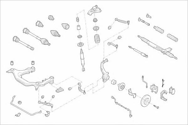 VW05728F Delphi Подвеска колеса