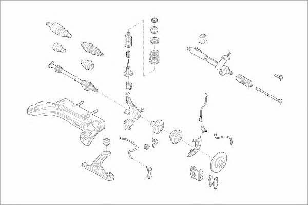 VW10044F Delphi Подвеска колеса