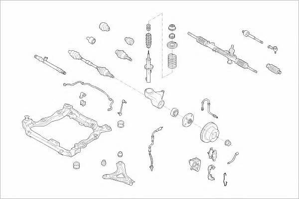 FORD05828F Delphi Подвеска колеса