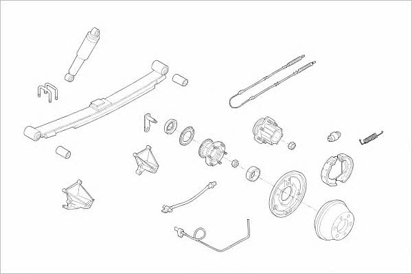 FORD09186R Delphi Подвеска колеса