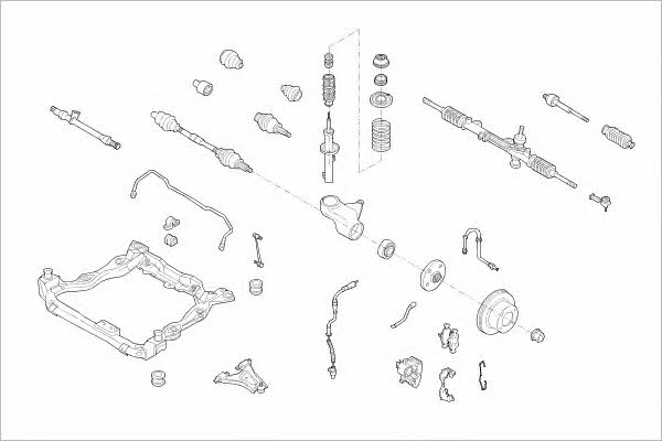 FORD11765F Delphi Подвеска колеса