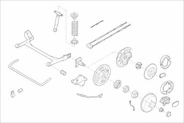FORD12380R Delphi Подвеска колеса